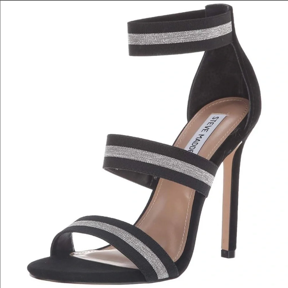 Steve Madden Carina Fabric Peep Toe Sandals Size 10